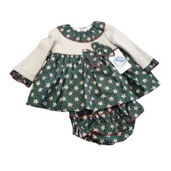 ET001 JESUSITO ESTRELLA DANIESTY. ROPA PARA BEBES ,PREMAMA Y COLEGIAL - DE 0 5 AÑOS INVIERNO NIÑA Vestidos . TALLAS 12 meses. 