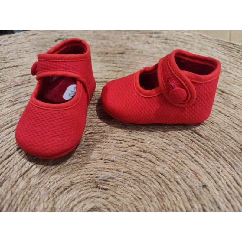 PEUCA MERCEDITAS LONETA ROJA CUQUITO 10057. ZAPATOS PARA BEBE - CALZADO Peuca de Niña OUTLET . CALZADO 16. 