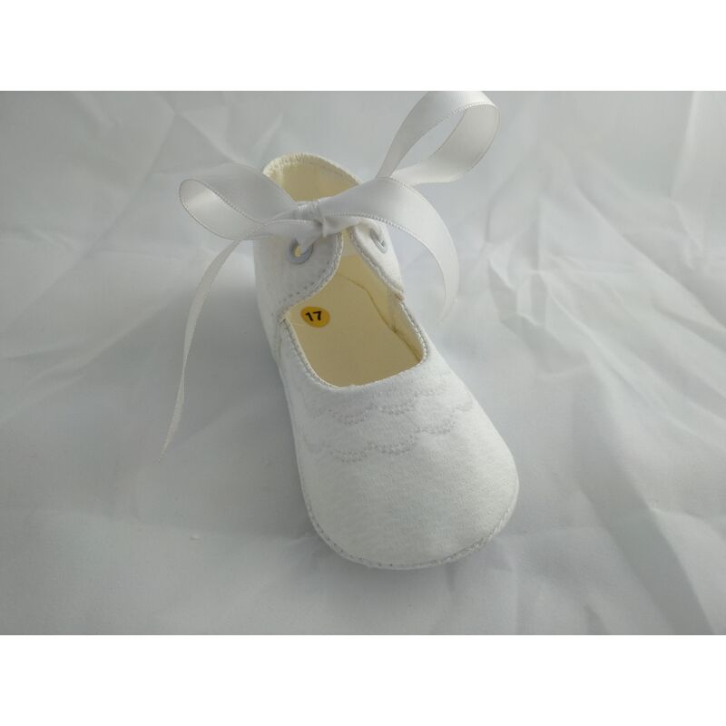 PEUCA TELA BLANCA 8192 CUQUITO. ZAPATOS PARA BEBE - CALZADO Peuca de Niña OUTLET . CALZADO 17. 