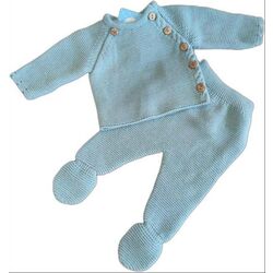 3024VE-344 CONJUNTO 2/P POLAINA FAM. CRUZADO VERDE SARDÓN. ROPA PARA BEBES ,PREMAMA Y COLEGIAL - DE 0 5 AÑOS INVIERNO Conjuntos