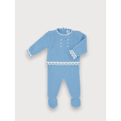 3024VE-356 CONJUNTO 2/P POLAINA FAM. ALEX AZULADO SARDÓN. ROPA PARA BEBES ,PREMAMA Y COLEGIAL - DE 0 5 AÑOS INVIERNO Conjuntos