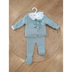 024 VE 378 CONJUNTO 3 PIEZAS POLAINA MODELO SOFIA VERDE SARDÓN. ROPA PARA BEBES ,PREMAMA Y COLEGIAL - DE 0 5 AÑOS INVIERNO