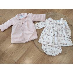 024CB 606 ABRIGO + JESUSITO SMOCK FAMILIA CECILIA. ROPA PARA BEBES ,PREMAMA Y COLEGIAL - DE 0 5 AÑOS INVIERNO NIÑA Vestidos .