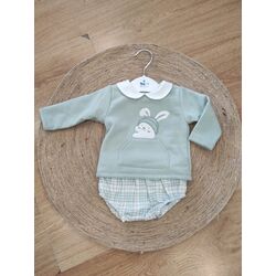 024CB 610 CONJUNTO 2 PIEZAS BRAGA FAMILIA CUADROS SARDÓN. ROPA PARA BEBES ,PREMAMA Y COLEGIAL - DE 0 5 AÑOS INVIERNO NIÑA