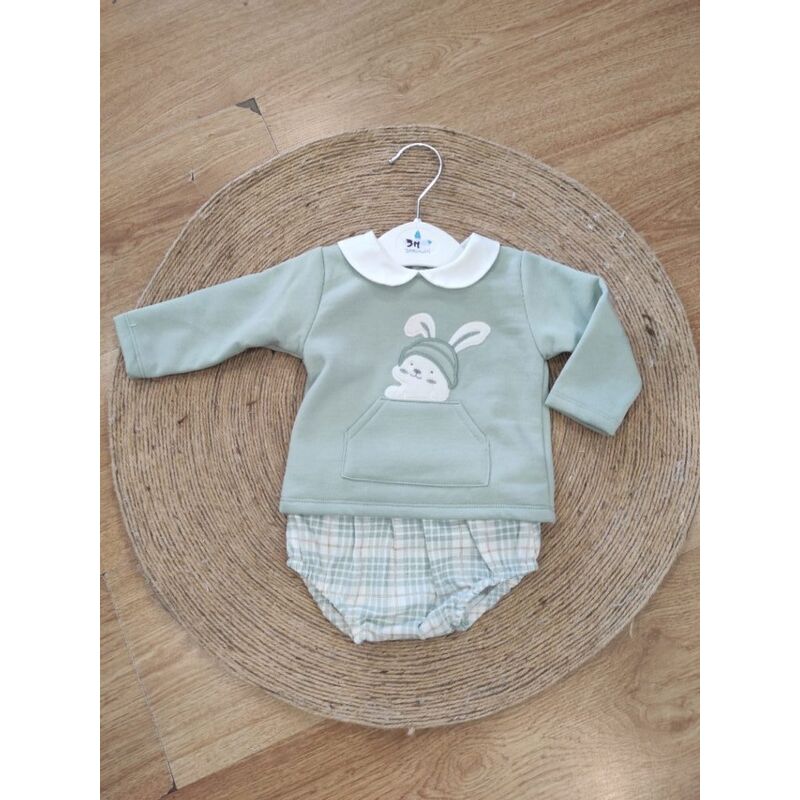 024CB 610 CONJUNTO 2 PIEZAS BRAGA FAMILIA CUADROS SARDÓN. ROPA PARA BEBES ,PREMAMA Y COLEGIAL - DE 0 5 AÑOS INVIERNO NIÑA