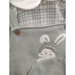 024CB 611 CONJUNTO 3 PIEZAS PETO ACOLCHADO FAMILIA CUADROS. ROPA PARA BEBES ,PREMAMA Y COLEGIAL - DE 0 5 AÑOS INVIERNO NIÑA