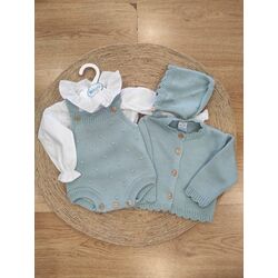 024VE-384 CONJUNTO 4 PIEZAS RANITA FAMILIA JULIA SARDÓN. ROPA PARA BEBES ,PREMAMA Y COLEGIAL - DE 0 5 AÑOS INVIERNO NIÑA
