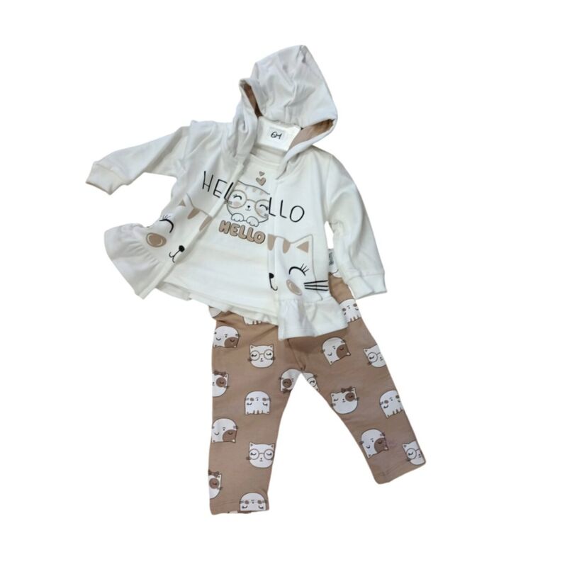 BK934 CONJUNTO NIÑA GARVEL. ROPA PARA BEBES ,PREMAMA Y COLEGIAL - DE 0 5 AÑOS INVIERNO . TALLAS 3 meses. 