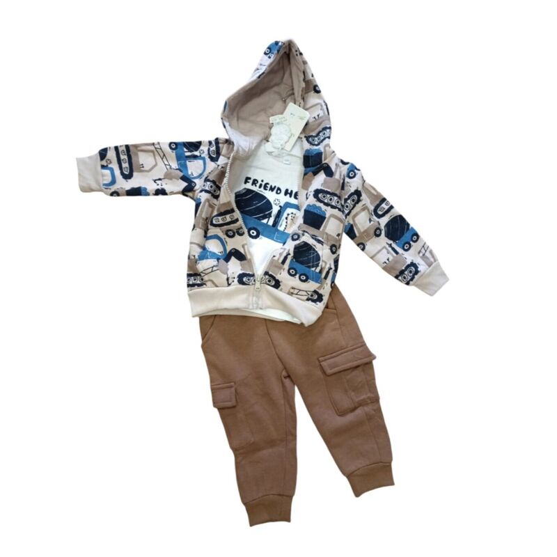JA2430 CHANDAL NIÑO GARVEL. ROPA PARA BEBES ,PREMAMA Y COLEGIAL - DE 0 5 AÑOS INVIERNO . TALLAS 12 meses. 