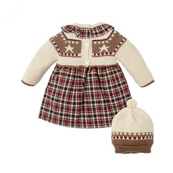 91762 VESTIDO NIÑA SECUOYA BABIDÚ. ROPA PARA BEBES ,PREMAMA Y COLEGIAL - DE 0 5 AÑOS INVIERNO NIÑA Vestidos . TALLAS 3 meses. 