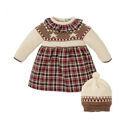 91762 VESTIDO NIÑA SECUOYA BABIDÚ. ROPA PARA BEBES ,PREMAMA Y COLEGIAL - DE 0 5 AÑOS INVIERNO NIÑA Vestidos . TALLAS 3 meses. 