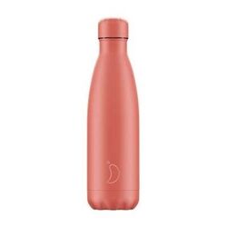 BOTELLA CHILLYS PASTEL CORAL TOTAL 500 ml  B500PAACR Btbox. PUERICULTURA Y COMPLEMENTOS PARA BEBES - COMIDA TERMOS RECIPIENTES .