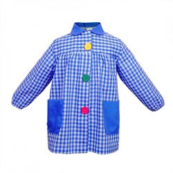 MANDILON PAYASO AZULON GASPAR. ROPA PARA BEBES ,PREMAMA Y COLEGIAL - COLEGIO ,MANDILONES, MOCHILAS . TALLAS 3 años. 