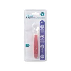 1690 D/BL. CUCHARA SILICONA ROSA KIOKIDS. PUERICULTURA Y COMPLEMENTOS PARA BEBES - COMIDA VAJILLAS CUBIERTOS . Color Rosa. 