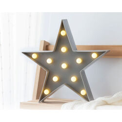 2861 C/C. ESTRELLA 27.5*27.5*4.5 CM LED GRIS KIOKIDS. MOBILIARIO Y DECORACION PARA BEBE - . Color 0. 