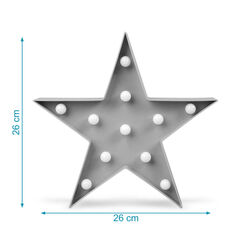 2861 C/C. ESTRELLA 27.5*27.5*4.5 CM LED GRIS KIOKIDS. MOBILIARIO Y DECORACION PARA BEBE - . Color 0. 