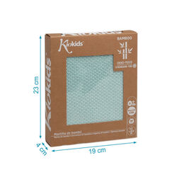 3173 C/V MANTITA 80X110CMS BAMBÚ MENTA KIOKIDS. COCHECITOS-CARRICOCHES PARA BEBE SACOS Y TEXTILES CHALES MANTAS . Color MENTA. 