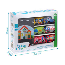 3215 C/V COCHES 32X26X8CM KIOKIDS. JUGUETES PARA BEBE - PRIMEROS ACCESORIOS DE APILABLES Y ENCAJABLES . Color 0. 
