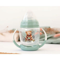 3781 TAZA APRENDIZAJE 270ML STEP 1 SALVIA KIOKIDS. PUERICULTURA Y COMPLEMENTOS PARA BEBES - COMIDA VASOS TAZAS . Color SALVIA. 