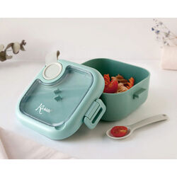 3896 CAJA ALMUERZO 750ML PP SALVIA KIOKIDS. PUERICULTURA Y COMPLEMENTOS PARA BEBES - COMIDA VAJILLAS CUBIERTOS ACCESORIOS DE