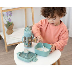 3896 CAJA ALMUERZO 750ML PP SALVIA KIOKIDS. PUERICULTURA Y COMPLEMENTOS PARA BEBES - COMIDA VAJILLAS CUBIERTOS ACCESORIOS DE