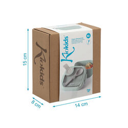 3896 CAJA ALMUERZO 750ML PP SALVIA KIOKIDS. PUERICULTURA Y COMPLEMENTOS PARA BEBES - COMIDA VAJILLAS CUBIERTOS ACCESORIOS DE