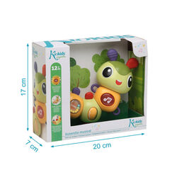 3954 GUSANO 20X16 CM MUSICAL KIOKIDS. JUGUETES PARA BEBE - PRIMEROS APILABLES Y ENCAJABLES ACCESORIOS DE . Color 0. 