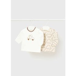 2029 SET DE 2 CAMISETAS M7L MAYORAL. ROPA PARA BEBES ,PREMAMA Y COLEGIAL - DE 0 5 AÑOS INVIERNO NIÑO Camisas Polos RECIEN NACIDO