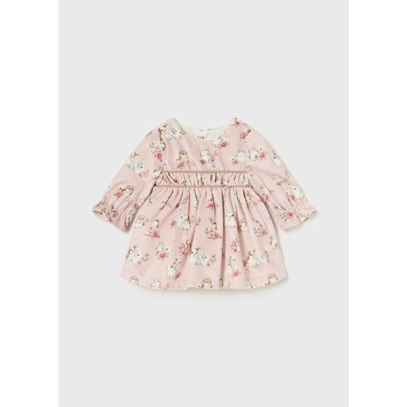 2809 VESTIDO ESTAMPADO MAYORAL. ROPA PARA BEBES ,PREMAMA Y COLEGIAL - DE 0 5 AÑOS INVIERNO NIÑA Vestidos RECIEN NACIDO 0-1M 50CM