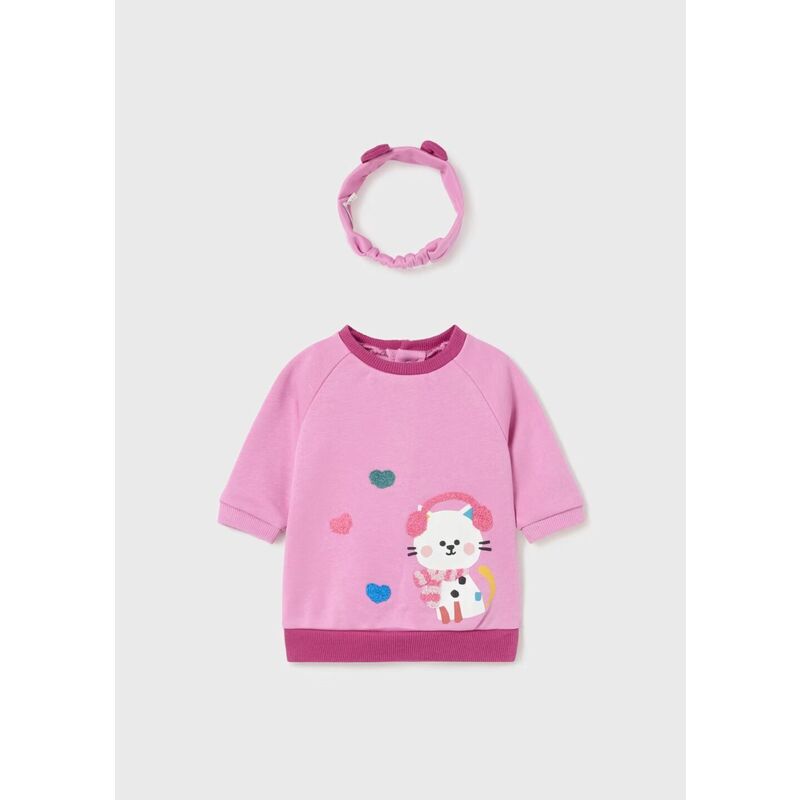 2812 VESTIDO CON DIADEMA MAYORAL. ROPA PARA BEBES ,PREMAMA Y COLEGIAL - DE 0 5 AÑOS INVIERNO NIÑA Vestidos RECIEN NACIDO 0-1M