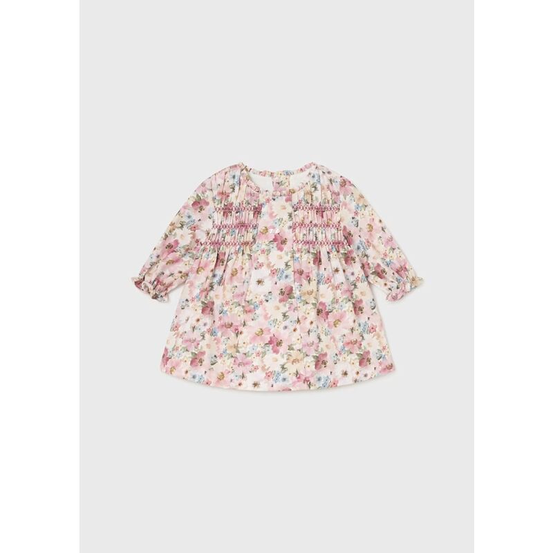 2882 VESTIDO NIDO DE ABEJA MAYORAL. ROPA PARA BEBES ,PREMAMA Y COLEGIAL - DE 0 5 AÑOS INVIERNO NIÑA Vestidos RECIEN NACIDO 0-1M