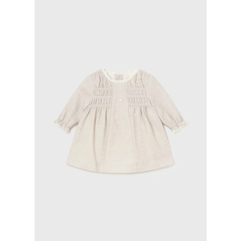 2882 VESTIDO NIDO DE ABEJA MAYORAL. ROPA PARA BEBES ,PREMAMA Y COLEGIAL - DE 0 5 AÑOS INVIERNO NIÑA Vestidos RECIEN NACIDO 0-1M