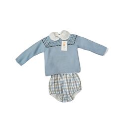 C7111 CONJUNTO PUNTO AZUL BEBE INVIERNO MIS CUCADAS. ROPA PARA BEBES ,PREMAMA Y COLEGIAL - DE 0 5 AÑOS INVIERNO NIÑO Conjuntos .
