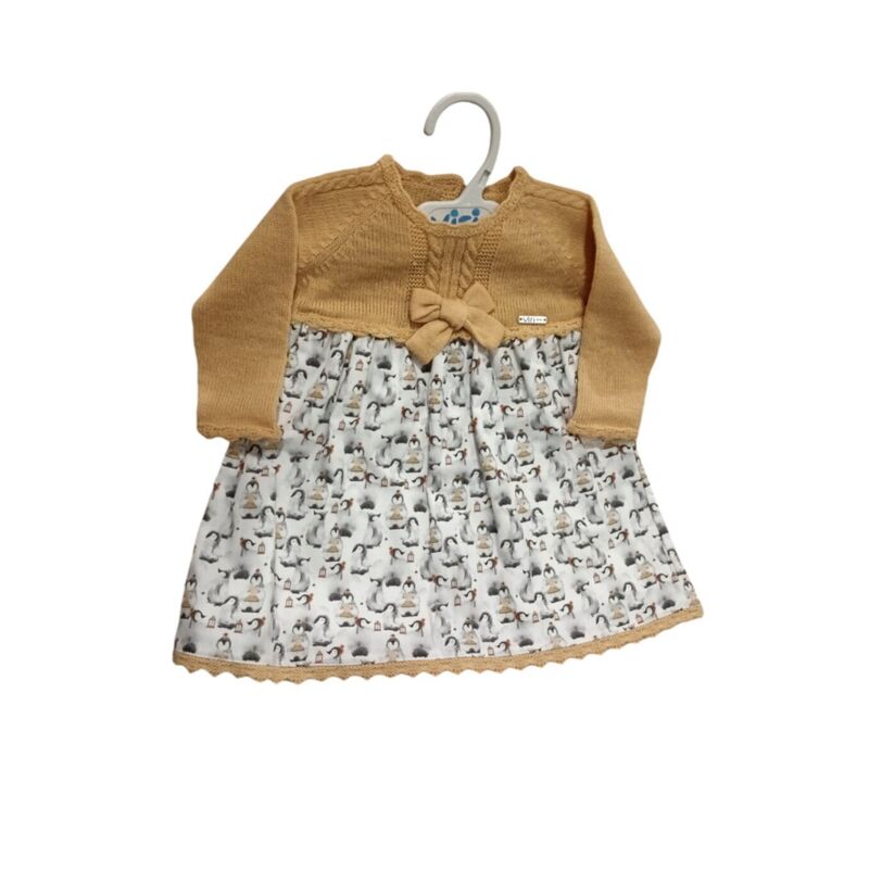 30421 VESTIDO DE TPUNTO CON LAZO Y TELA DE PINGUINOS VISI. ROPA PARA BEBES ,PREMAMA Y COLEGIAL - DE 0 5 AÑOS INVIERNO . TALLAS 6 30421 VESTIDO DE TPUNTO CON LAZO Y TELA DE PINGUINOS VISI. ROPA PARA BEBES ,PREMAMA Y COLEGIAL - DE 0 5 AÑOS INVIERNO . TALLAS 6