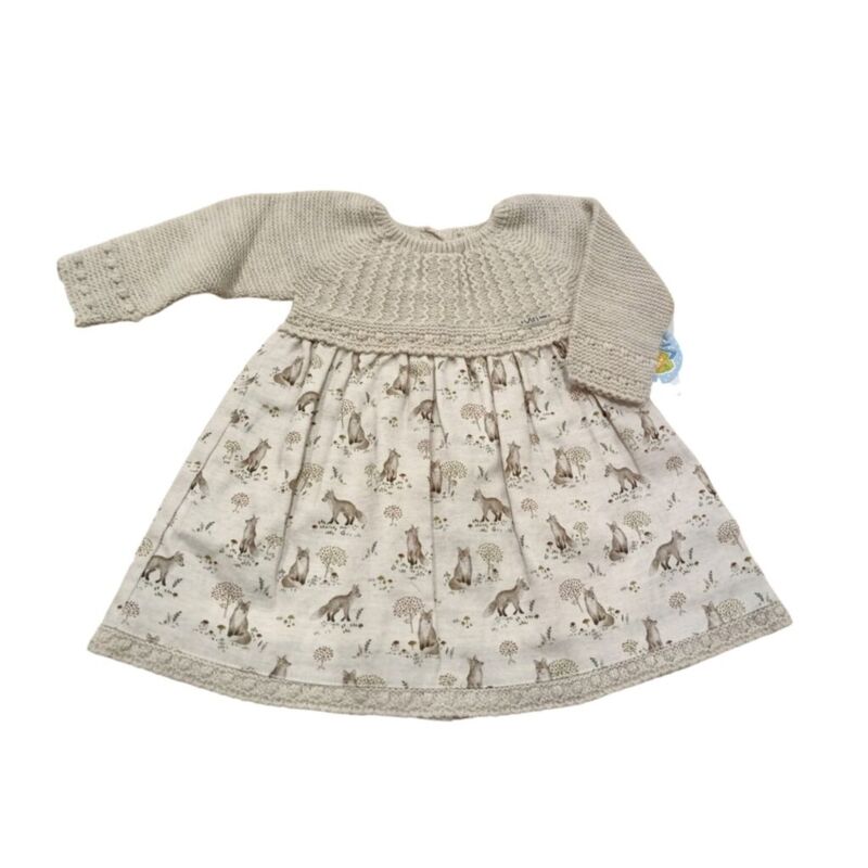 30521 VESTIDO DE PUNTO CON TELA DE ZORROS VISI. ROPA PARA BEBES ,PREMAMA Y COLEGIAL - DE 0 5 AÑOS INVIERNO Vestidos . TALLAS 1M. 30521 VESTIDO DE PUNTO CON TELA DE ZORROS VISI. ROPA PARA BEBES ,PREMAMA Y COLEGIAL - DE 0 5 AÑOS INVIERNO Vestidos . TALLAS 1M.