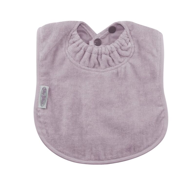 124085 BABERO BEBÉ LAVANDA Velour Large bib Lavender. PUERICULTURA Y COMPLEMENTOS PARA BEBES - COMIDA BABEROS . Color LILA. 