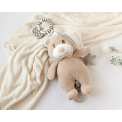 4023  MUSICAL CUNA 27 CM KIOKIDS. JUGUETES PARA BEBE - SONAJEROS PRIMEROS PELUCHES Y MUÑECOS . Color 0. 