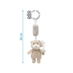 4204 OSO SONAJERO KIOKIDS. JUGUETES PARA BEBE - PELUCHES Y MUÑECOS PRIMEROS SONAJEROS . Color ARENA. 