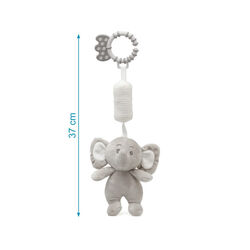 4205  ELEFANTE SONAJERO KIOKIDS. COCHECITOS-CARRICOCHES PARA BEBE SACOS Y TEXTILES CHALES MANTAS . Color GRIS . 