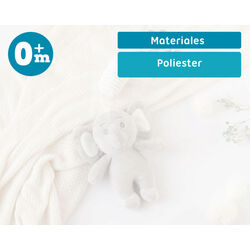 4205  ELEFANTE SONAJERO KIOKIDS. COCHECITOS-CARRICOCHES PARA BEBE SACOS Y TEXTILES CHALES MANTAS . Color GRIS . 
