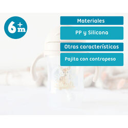 4262 TAZA APRENDIZAJE 300ML PP BEIGE KIOKIDS. PUERICULTURA Y COMPLEMENTOS PARA BEBES - COMIDA VASOS TAZAS . Color 0. 