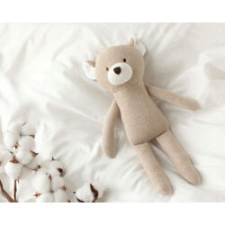 4384 OSO 30 CM ALGODÓN KIOKIDS. JUGUETES PARA BEBE - PELUCHES Y MUÑECOS ACCESORIOS DE PRIMEROS . Color 0. 