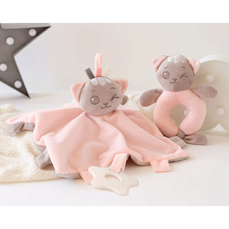 439  SET ACC. BEBÉ 30X18 KIOKIDS. JUGUETES PARA BEBE - PELUCHES Y MUÑECOS . Color Rosa. 