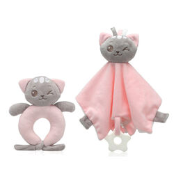 439  SET ACC. BEBÉ 30X18 KIOKIDS. JUGUETES PARA BEBE - PELUCHES Y MUÑECOS . Color Rosa. 