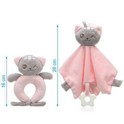 439  SET ACC. BEBÉ 30X18 KIOKIDS. JUGUETES PARA BEBE - PELUCHES Y MUÑECOS . Color Rosa. 