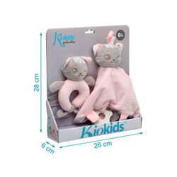 439  SET ACC. BEBÉ 30X18 KIOKIDS. JUGUETES PARA BEBE - PELUCHES Y MUÑECOS . Color Rosa. 