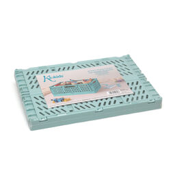 4398 CAJA PLEGABLE 30.5 X 20.3 X 12.5  KIOKIDS. MOBILIARIO Y DECORACION PARA BEBE - JUGUETES . Color SALVIA. 