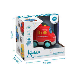 450 COCHE 13X11 CM ELÉCTRICO KIOKIDS. JUGUETES PARA BEBE - PRIMEROS ACCESORIOS DE . Color Rojo. 