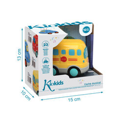 450 COCHE 13X11 CM ELÉCTRICO KIOKIDS. JUGUETES PARA BEBE - PRIMEROS ACCESORIOS DE . Color Amarillo. 