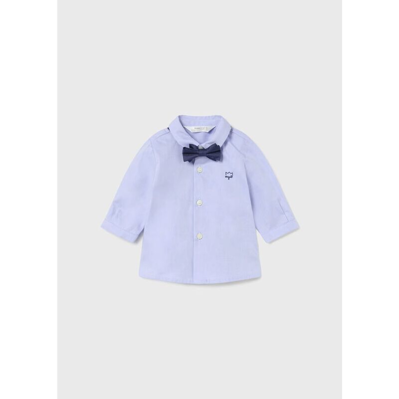 2180 CAMISA DE M/L CON PAJARITA MAYORAL. ROPA PARA BEBES ,PREMAMA Y COLEGIAL - DE 0 5 AÑOS INVIERNO NIÑO Camisas Polos RECIEN